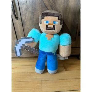 Mojang Jinx Minecraft Steve with weapon‎ plush